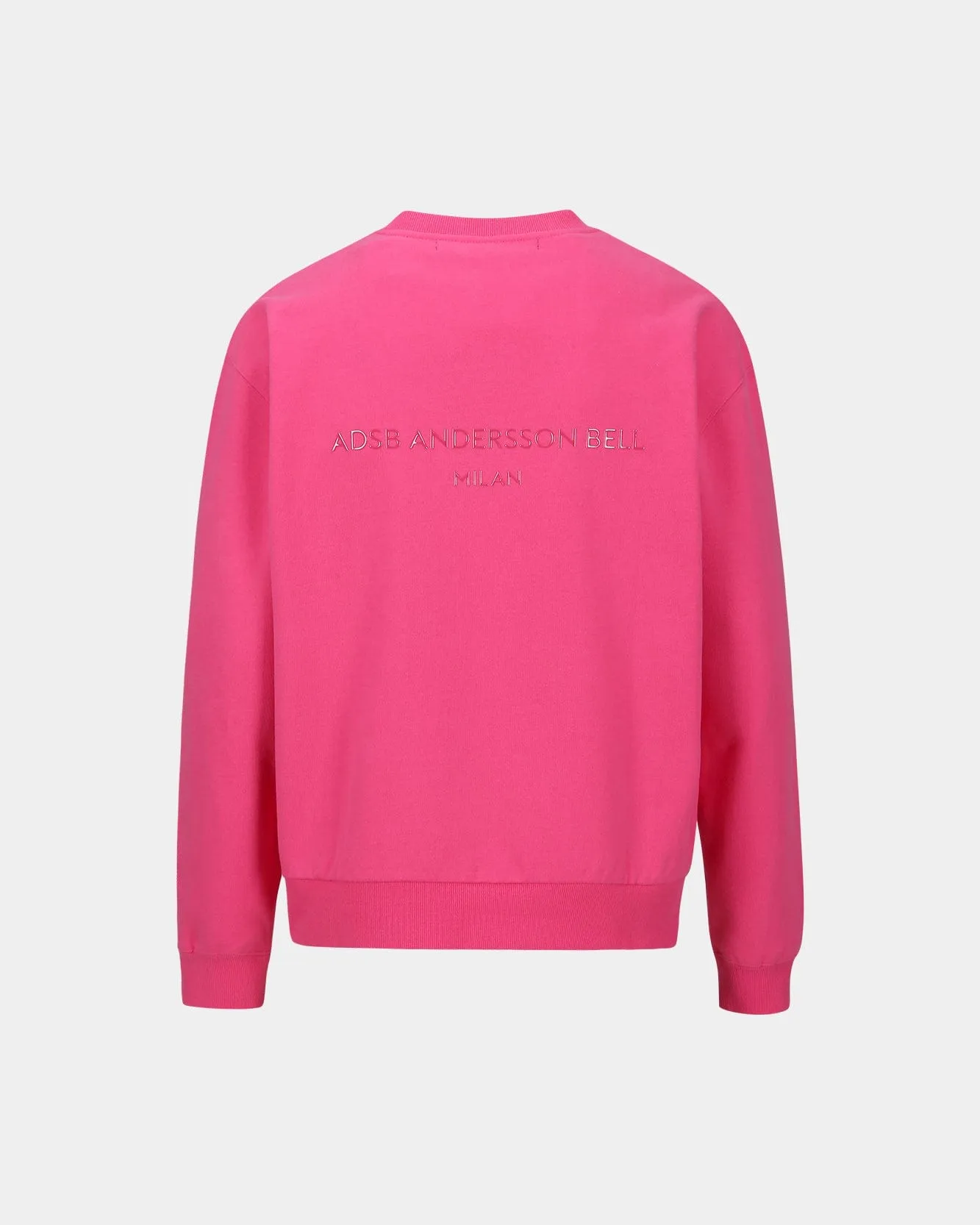 UNISEX STOOL PATCH LOGO SWEATSHIRTS atb1272u(PINK) sold by Andersson Bell product image thumbnail 4