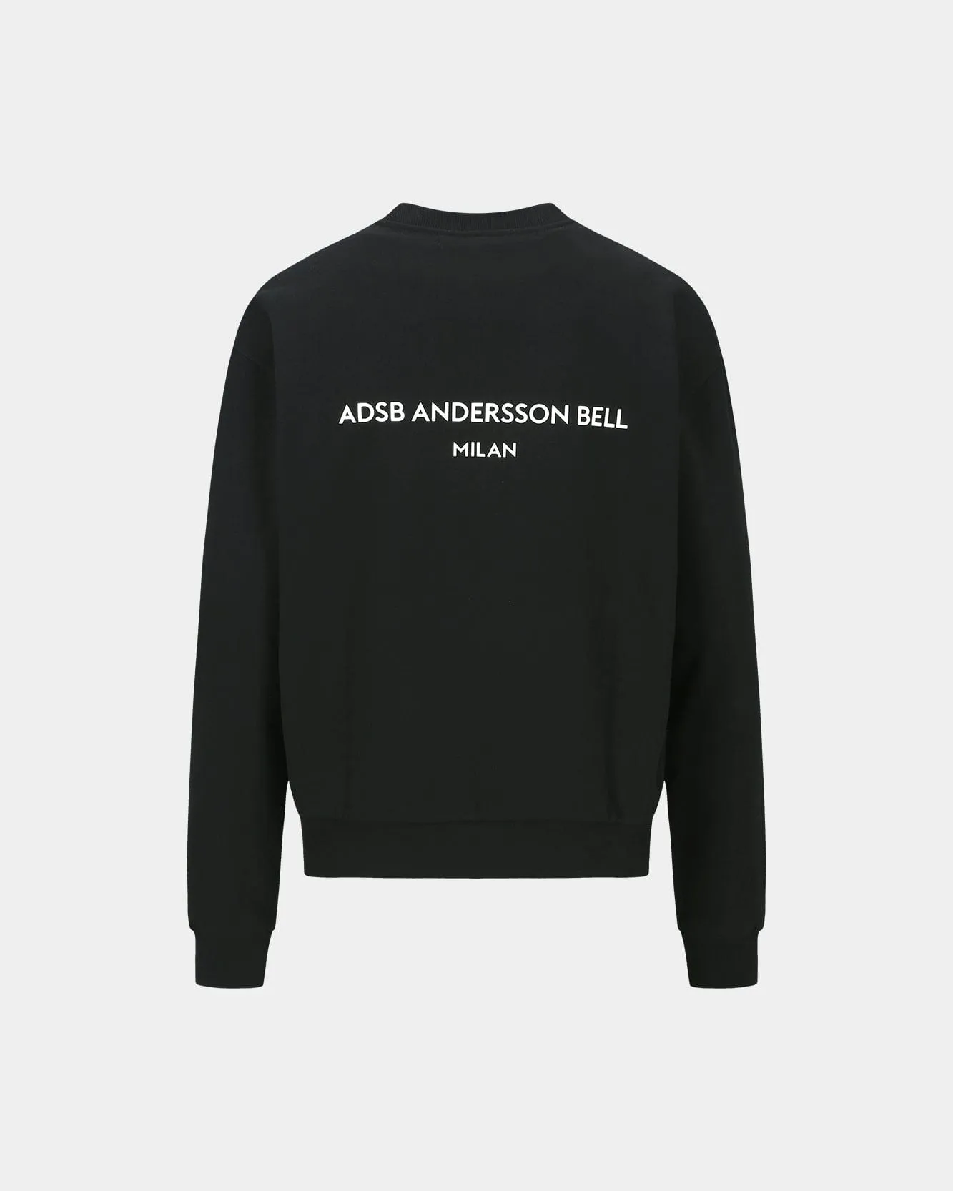 UNISEX STOOL PATCH LOGO SWEATSHIRTS atb1272u(BLACK) sold by Andersson Bell product image thumbnail 4