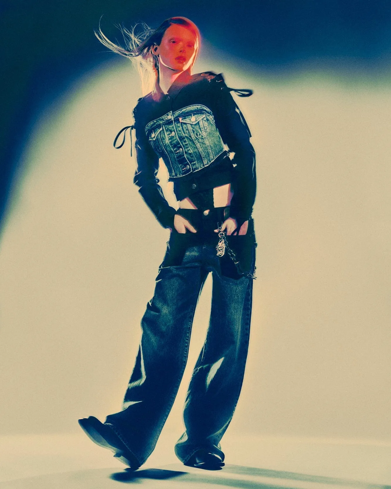 LEVIS X ADSB BAGGY JEAN apa780u(INDIGO/BLACK) sold by Andersson Bell