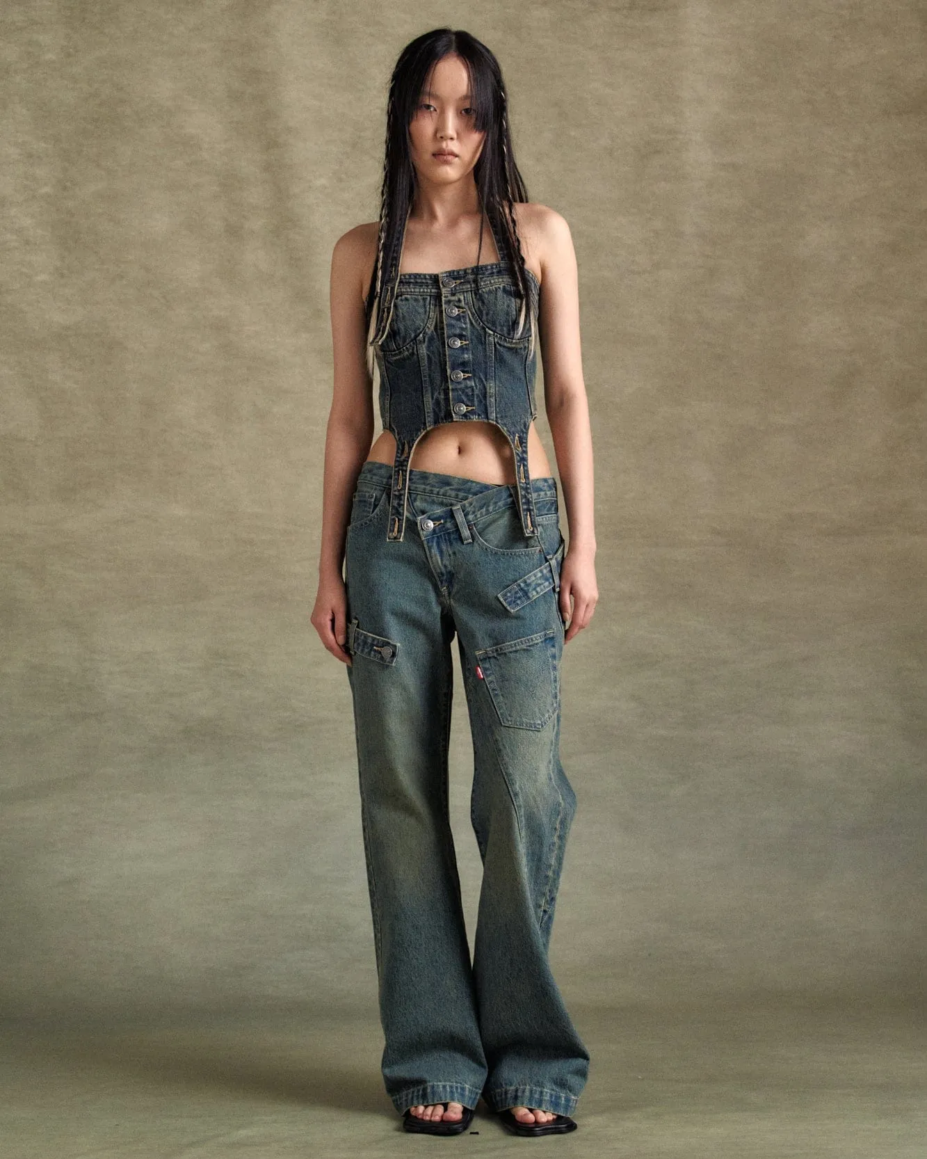 LEVIS X ADSB OVERLAY JEAN apa779u(TINTED INDIGO) sold by Andersson Bell product image thumbnail 4