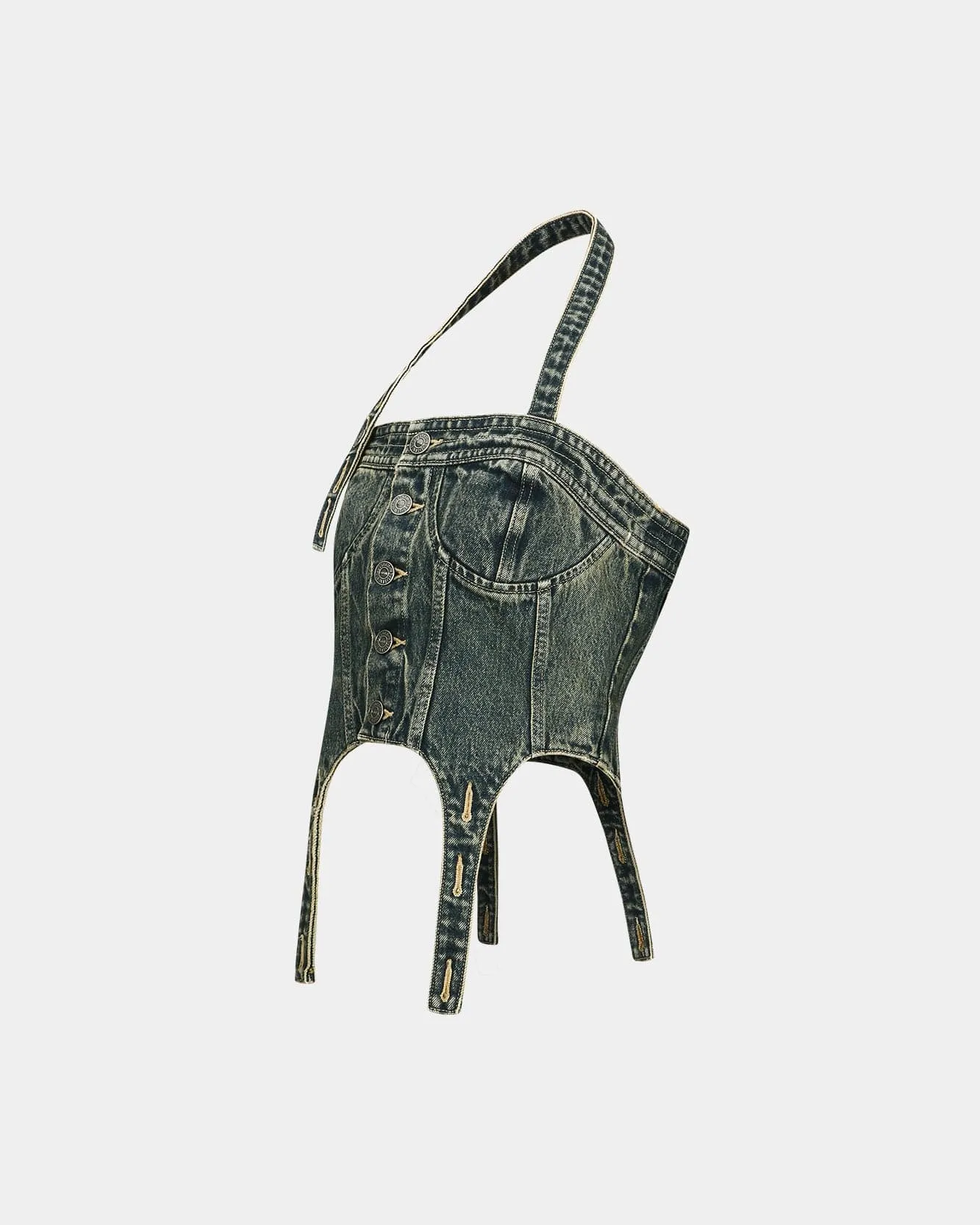 LEVIS X ADSB DENIM CORSET atb1219w(TINTED INDIGO) sold by Andersson Bell product image thumbnail 3