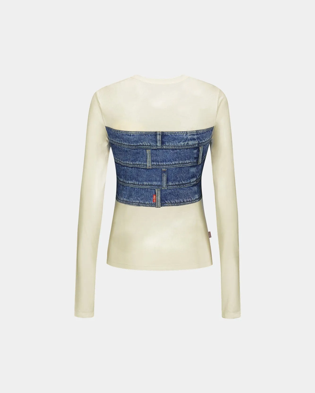 LEVIS X ADSB SECOND SKIN TOP atb1221w(DENIM PRINT) sold by Andersson Bell product image thumbnail 4