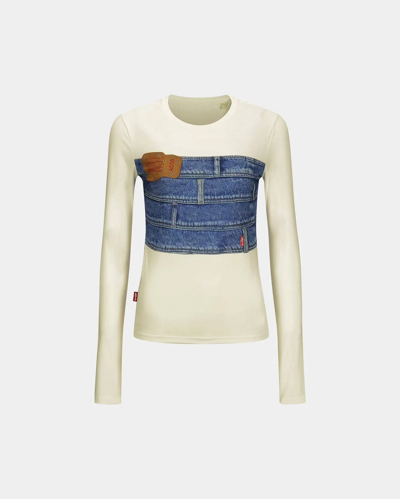 LEVIS X ADSB SECOND SKIN TOP atb1221w(DENIM PRINT) sold by Andersson Bell product image thumbnail 2