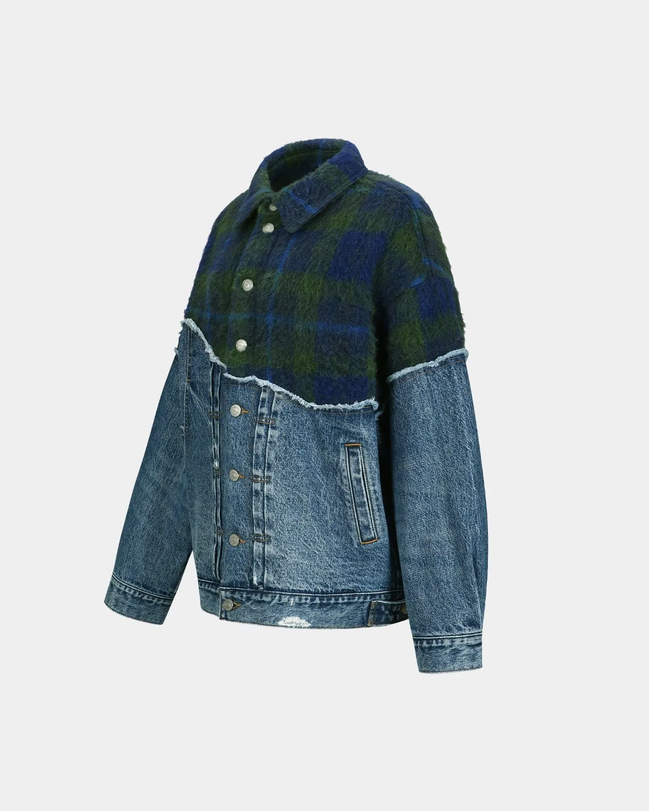 LEVIS X ADSB SPLICED TRUCKER awa670u(INDIGO/GREEN) sold by Andersson Bell product image thumbnail 3