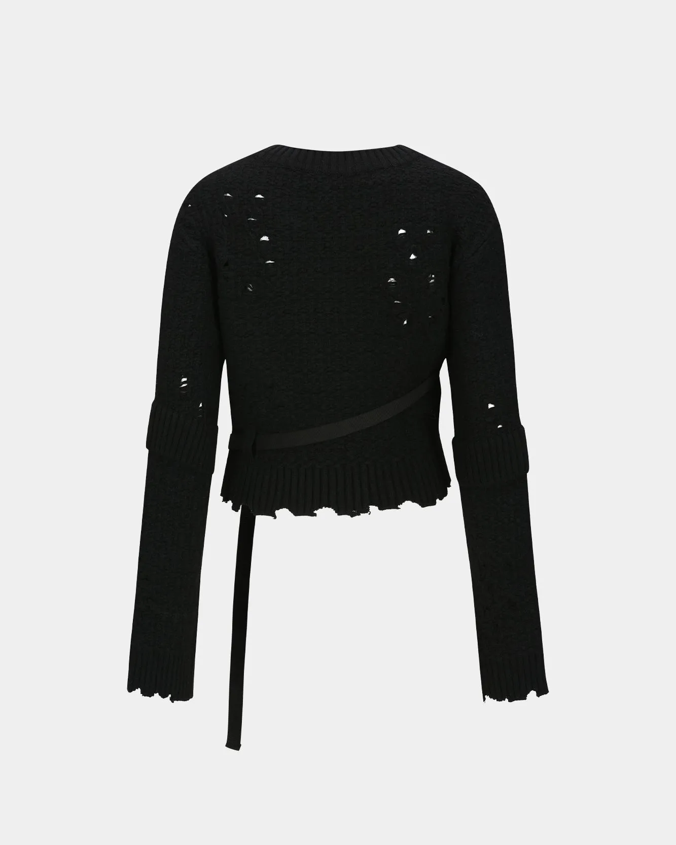 NORA STRAP KNIT PULLOVER atb1196w(BLACK) sold by Andersson Bell product image thumbnail 4