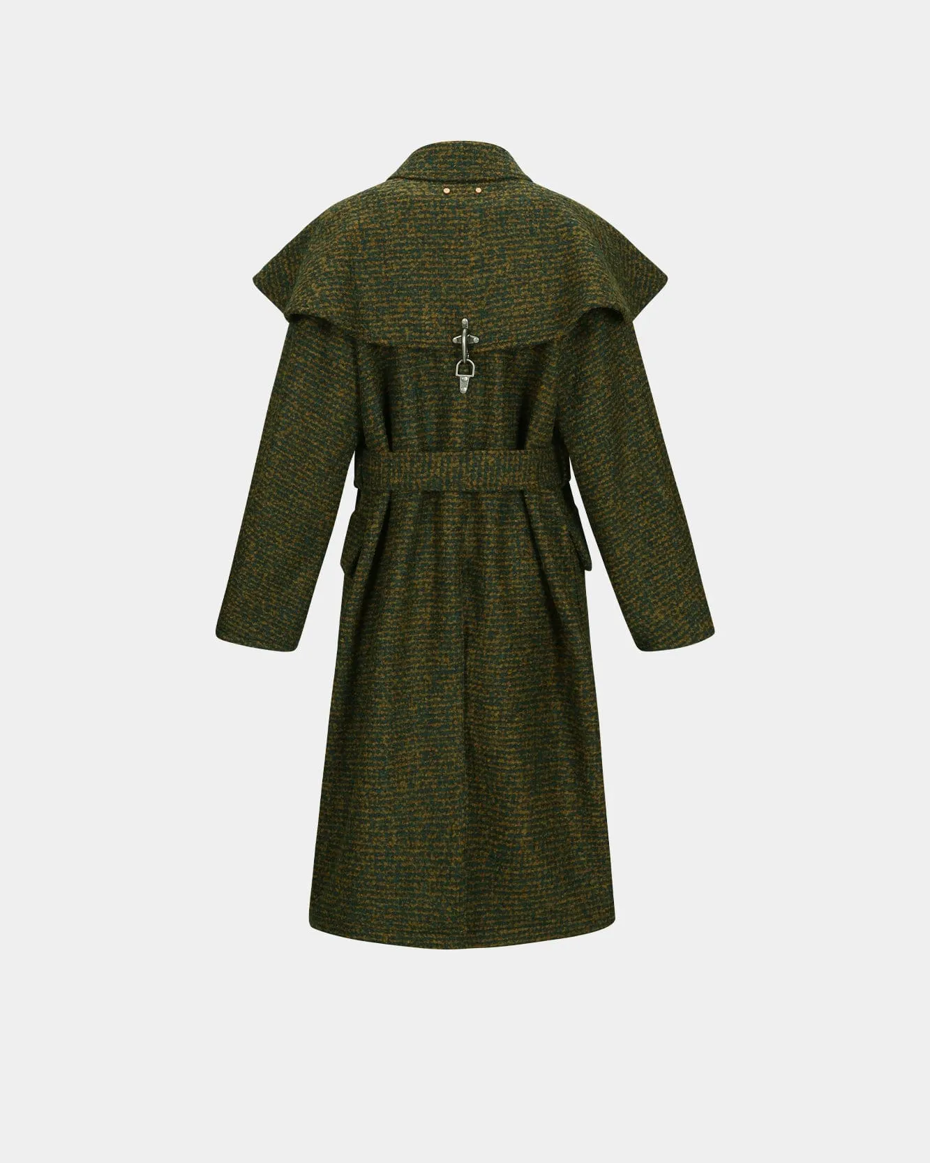 SCARF DOUBLE-LAYERED COAT awa662w(GREEN) sold by Andersson Bell product image thumbnail 4