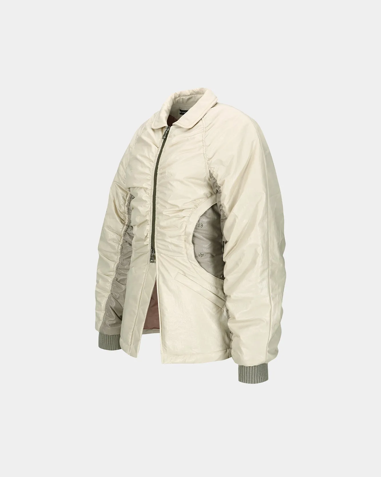 LUNA BACK-CORSET BOMBER JACKET awa654w(IVORY) sold by Andersson Bell product image thumbnail 3