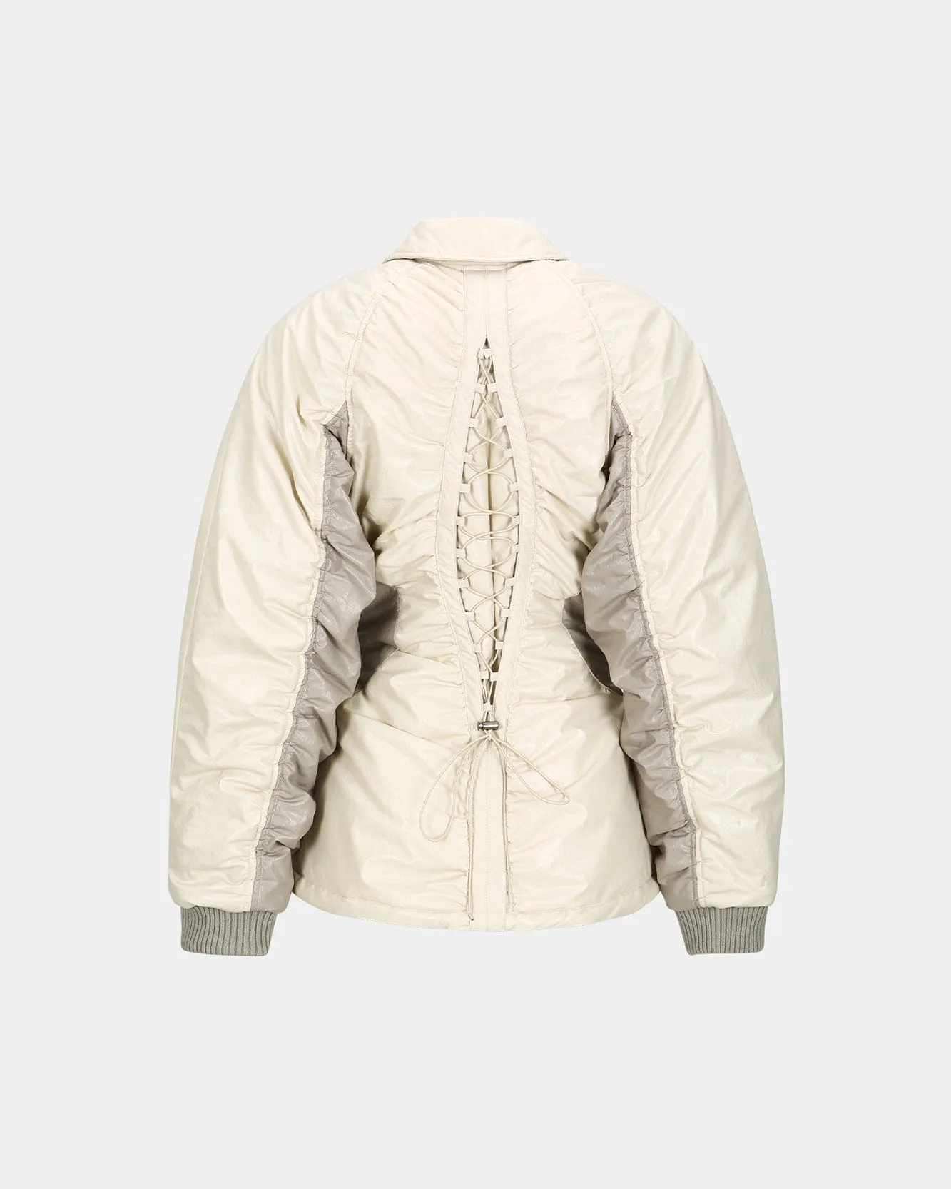 LUNA BACK-CORSET BOMBER JACKET awa654w(IVORY) sold by Andersson Bell product image thumbnail 4
