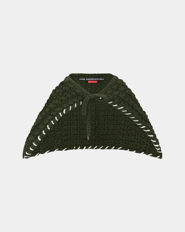 CHUNKY WOOL-BLEND HAND KNITTED SCARF aaa428u(GREEN) sold by Andersson Bell