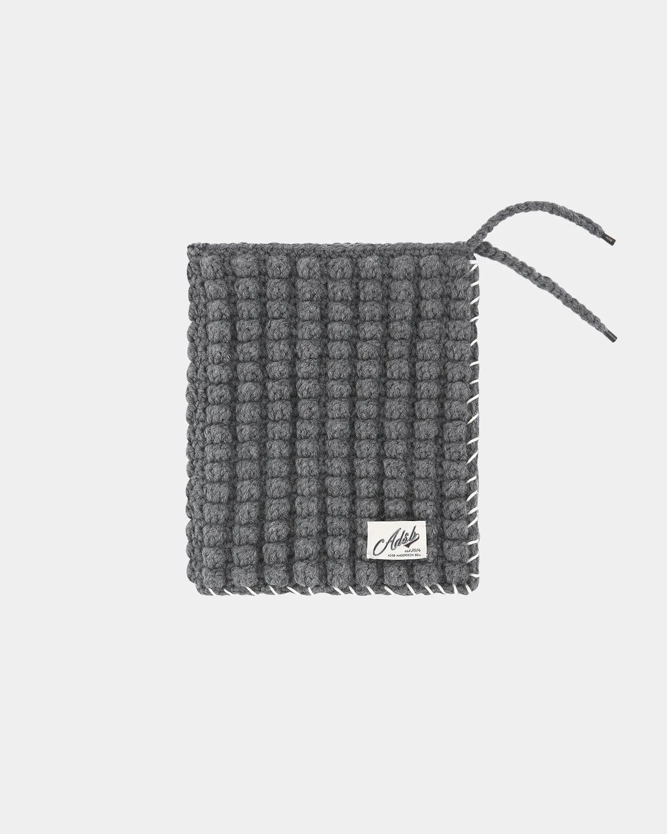 CHUNKY WOOL-BLEND HAND KNITTED SCARF aaa428u(GREY) sold by Andersson Bell product image thumbnail 3