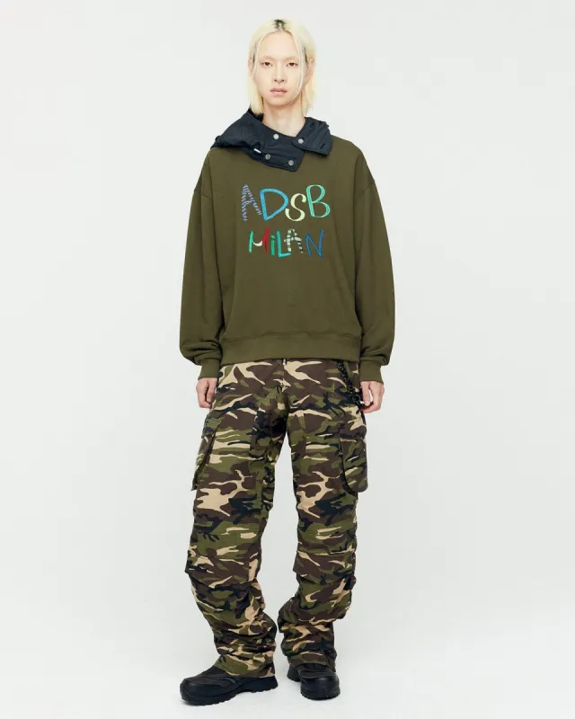 REVERSIBLE PADDED CAMOUFLAGUE CARGO PANTS apa688m(SAND) made by Andersson Bell