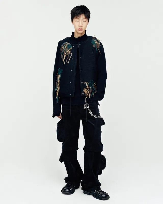 MILANO CORDUROY CARGO PANTS apa751m(BLACK) sold by Andersson Bell