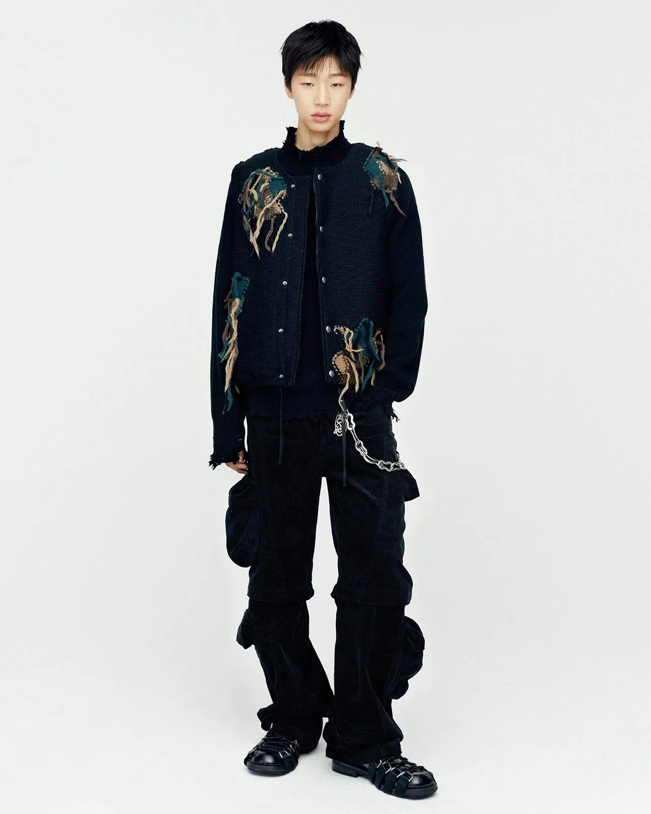 MILANO CORDUROY CARGO PANTS apa751m(BLACK) sold by Andersson Bell