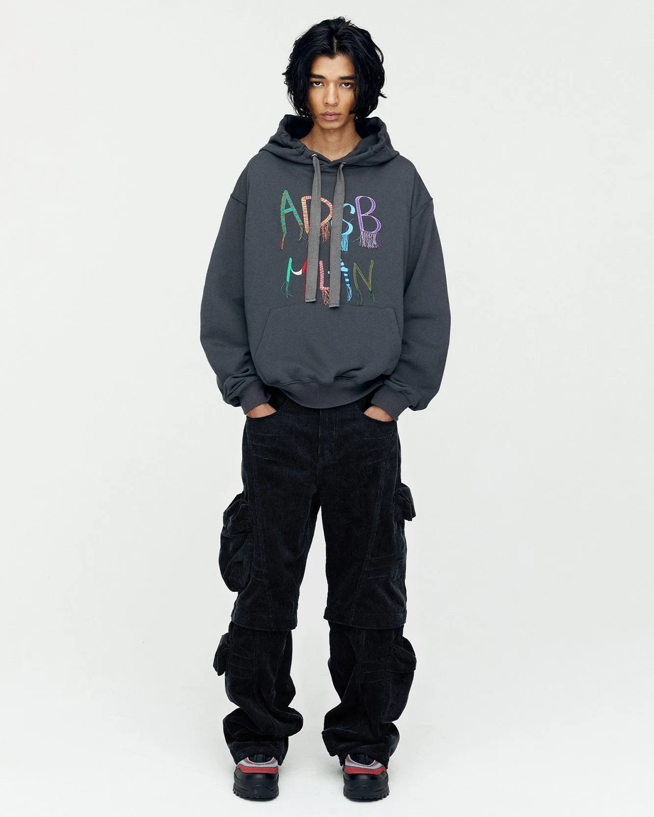 MILANO CORDUROY CARGO PANTS apa751m(BLACK) sold by Andersson Bell product image thumbnail 5