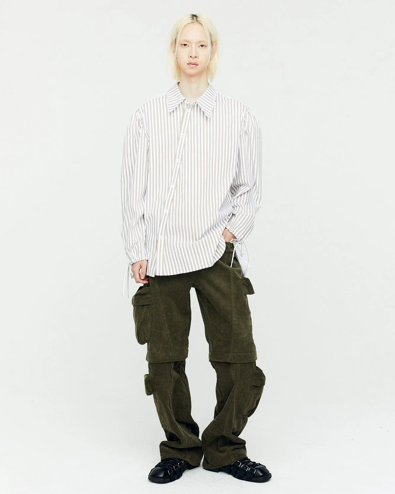 MILANO CORDUROY CARGO PANTS apa751m(KHAKI) sold by Andersson Bell
