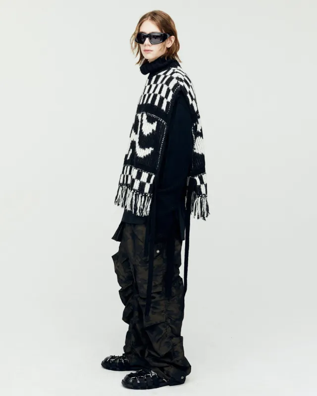WAVE SLIT VEST atb1167m(BLACK/WHITE) sold by Andersson Bell
