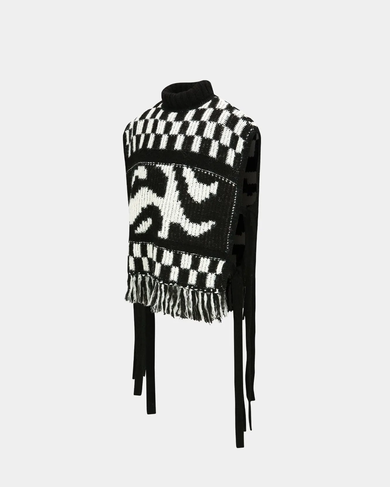 WAVE SLIT VEST atb1167m(BLACK/WHITE) sold by Andersson Bell product image thumbnail 3