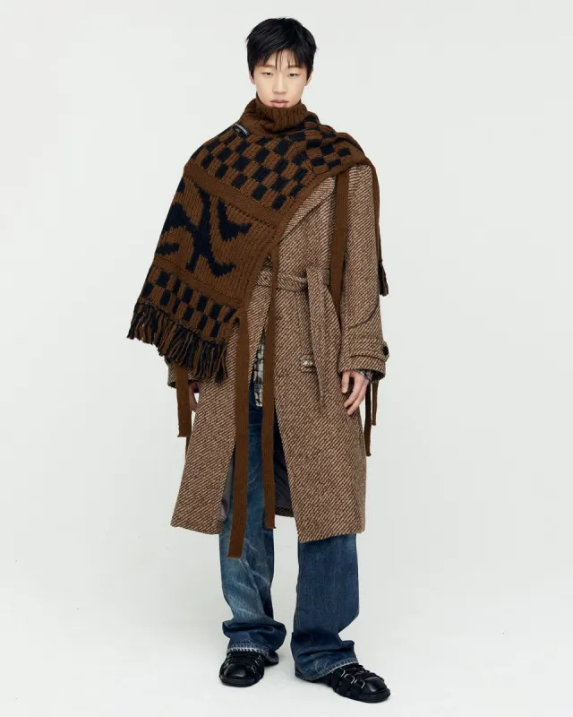 WAVE SLIT VEST atb1166m(BROWN/BLACK) sold by Andersson Bell