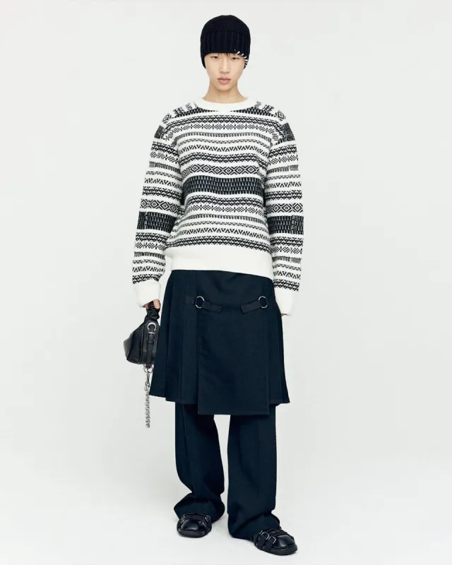NORDIC CREW-NECK SWEATER atb1162m(ECRU) sold by Andersson Bell