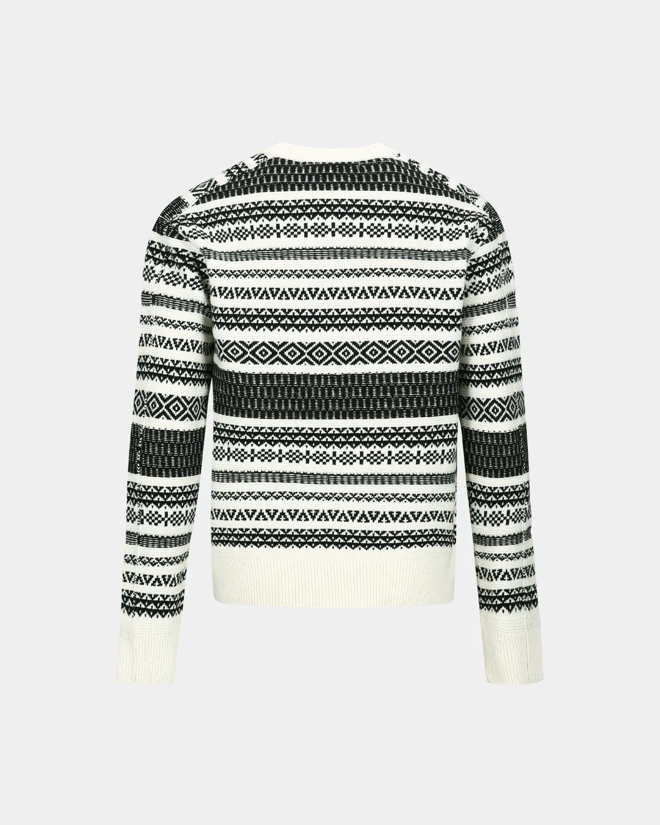 NORDIC CREW-NECK SWEATER atb1162m(ECRU) sold by Andersson Bell product image thumbnail 4