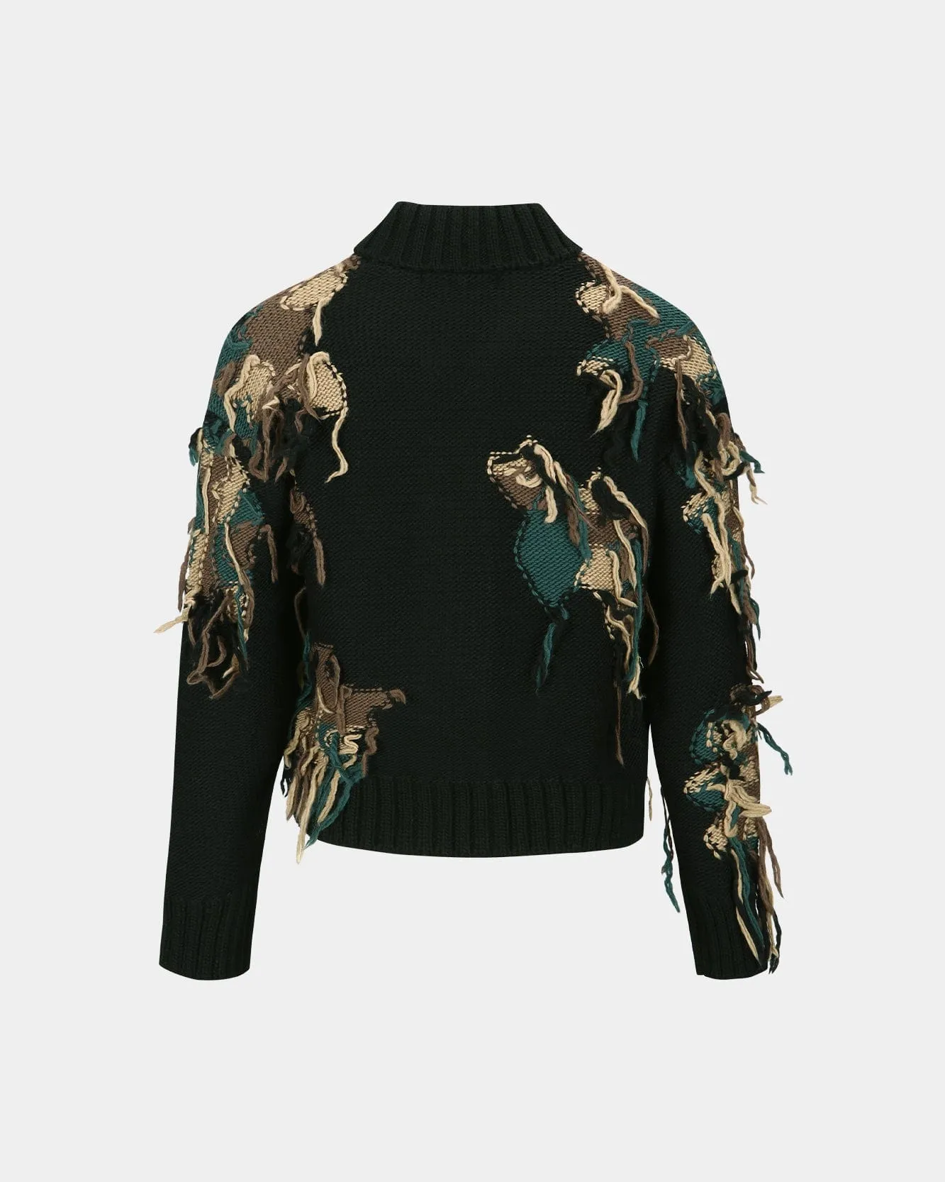 NEW CAMOUFLAGE ZIP-UP CARDIGAN atb1153m(BLACK) sold by Andersson Bell product image thumbnail 4