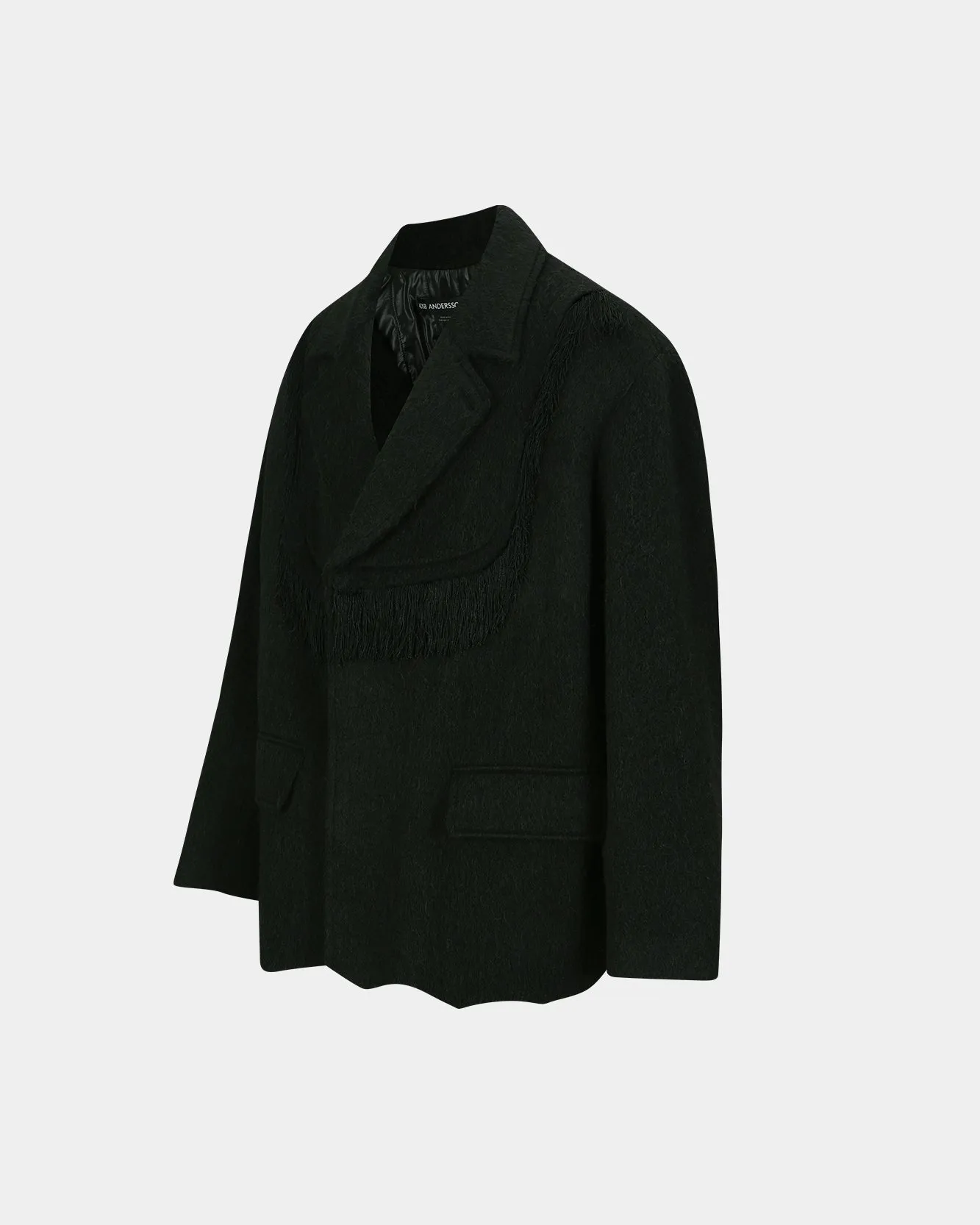 ZIBELINE SHAGGY WOOL COAT awa576m(BLACK) sold by Andersson Bell product image thumbnail 3