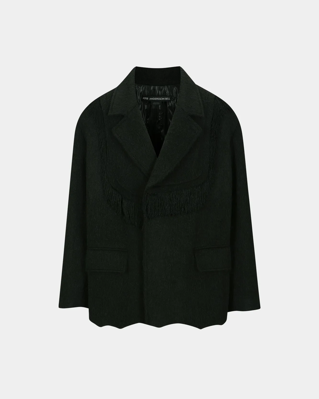 ZIBELINE SHAGGY WOOL COAT awa576m(BLACK) sold by Andersson Bell product image thumbnail 4