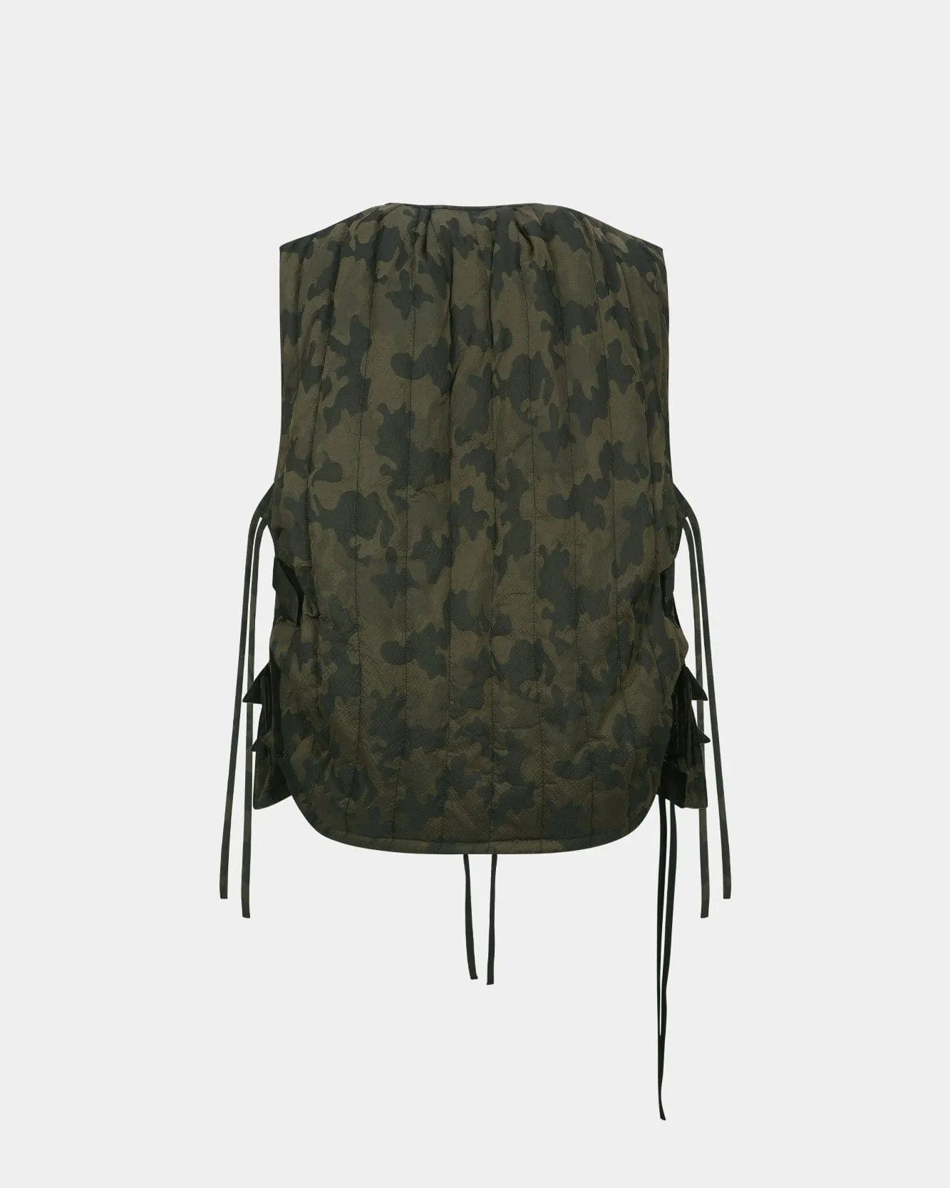 CAMOUFLAGE PADDED TURTLE VEST awa643m(GREEN) sold by Andersson Bell product image thumbnail 4