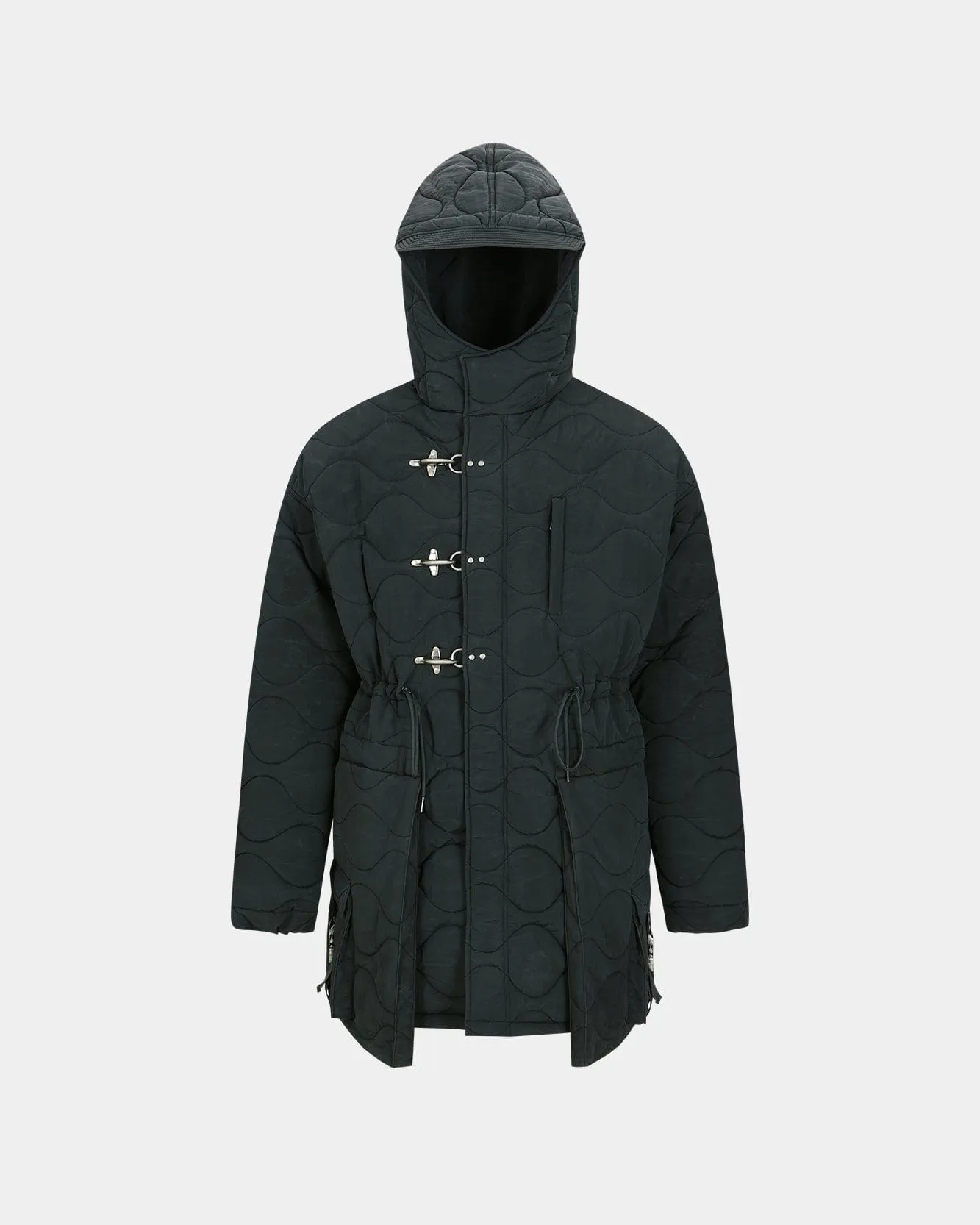 LACE-UP FISHTAIL PARKA awa638m(ASPHALT) sold by Andersson Bell product image thumbnail 2