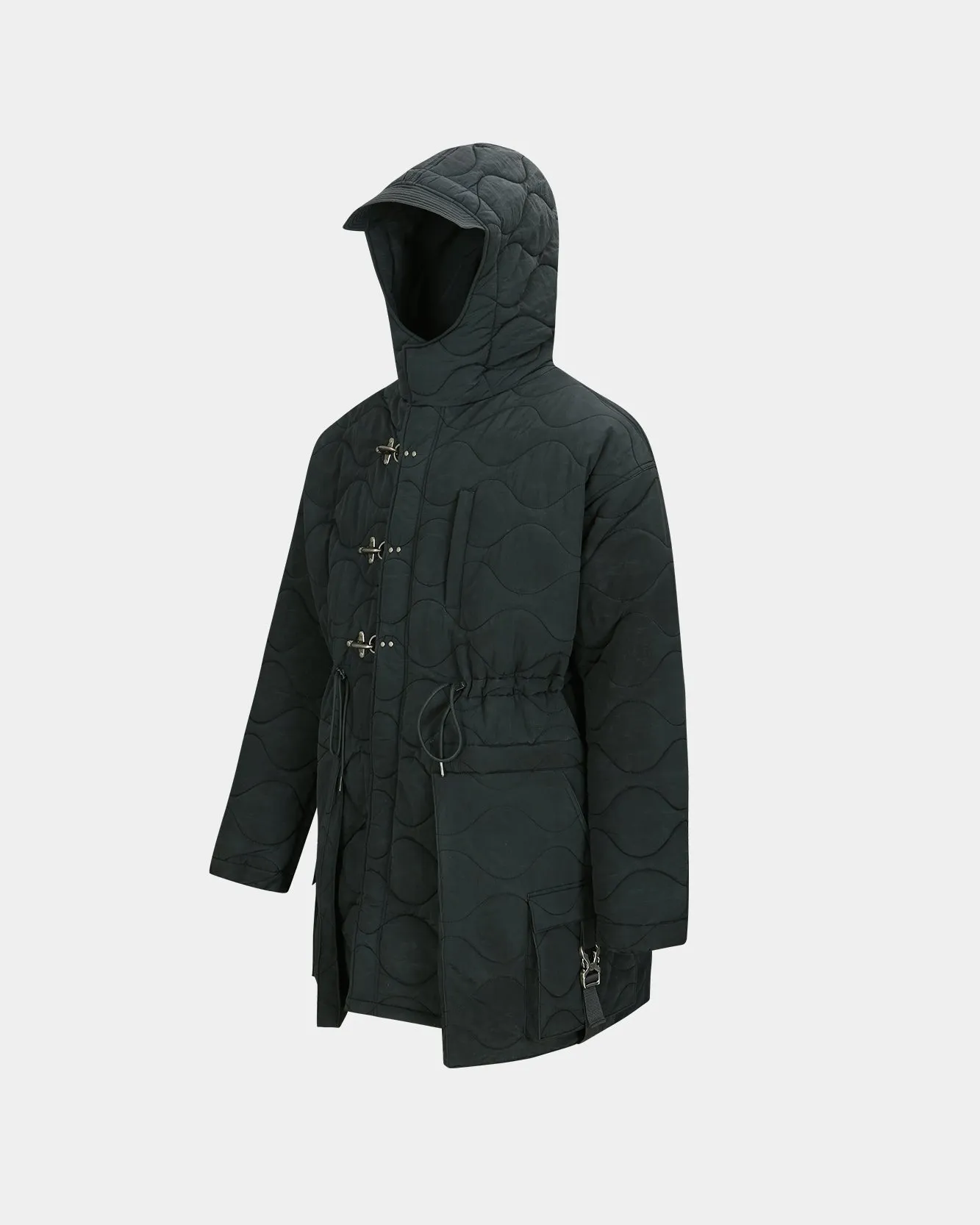 LACE-UP FISHTAIL PARKA awa638m(ASPHALT) sold by Andersson Bell product image thumbnail 3