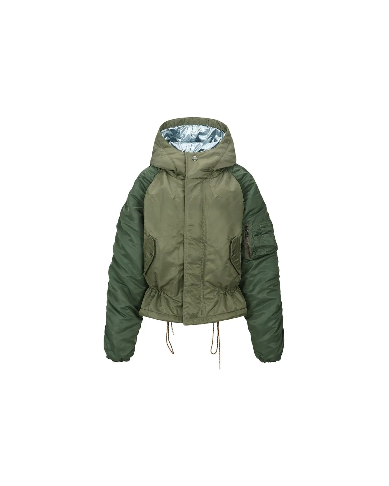 HAYDEN VEST LAYERED PADDED JACKET awa618w(KHAKI) sold by Andersson Bell product image thumbnail 5