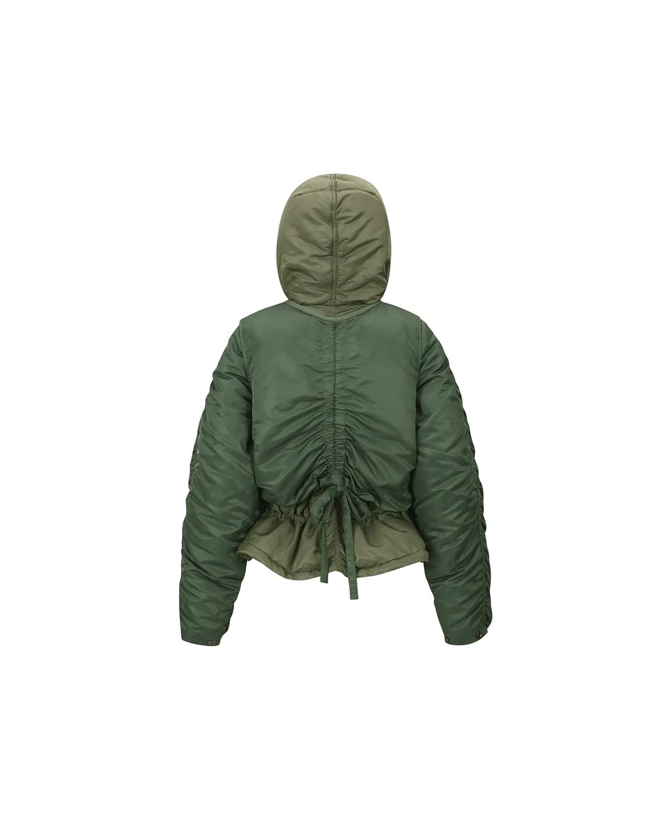 HAYDEN VEST LAYERED PADDED JACKET awa618w(KHAKI) sold by Andersson Bell product image thumbnail 4