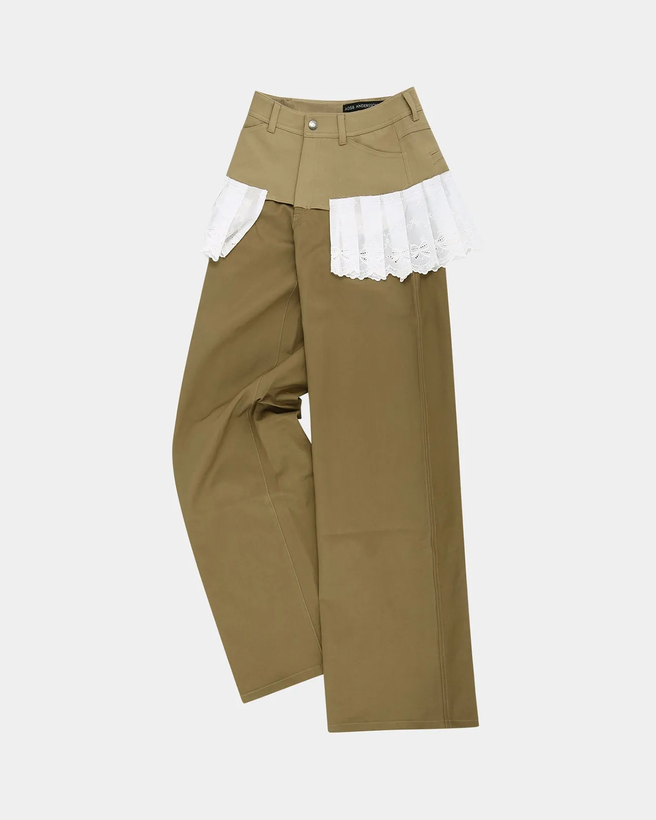 LACE PLEATS SKIRT PANTS apa798w(BEIGE) sold by Andersson Bell product image thumbnail 2