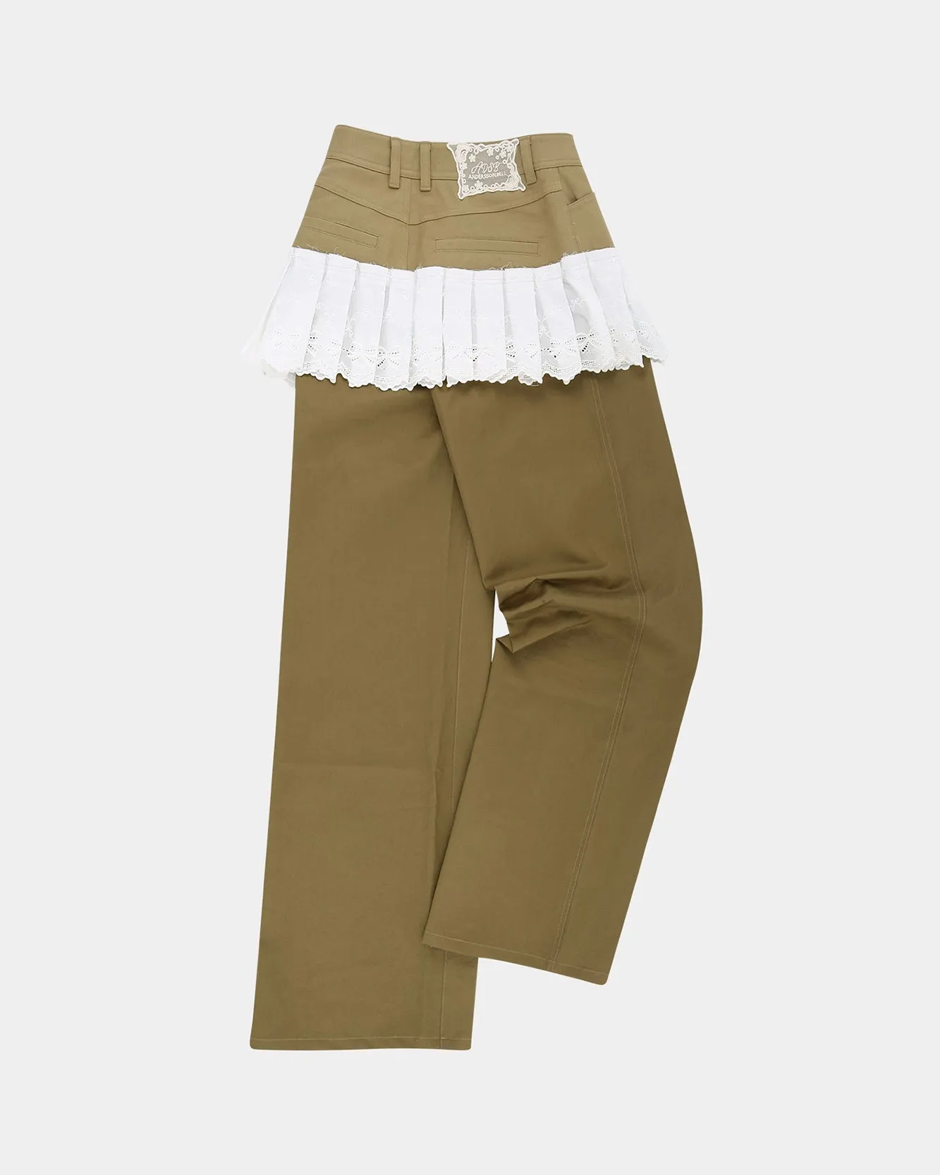 LACE PLEATS SKIRT PANTS apa798w(BEIGE) sold by Andersson Bell product image thumbnail 3