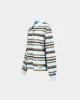 HAIR BRAID STRIPE COLLAR T-SHIRT atb1264w(BLUE) sold by Andersson Bell