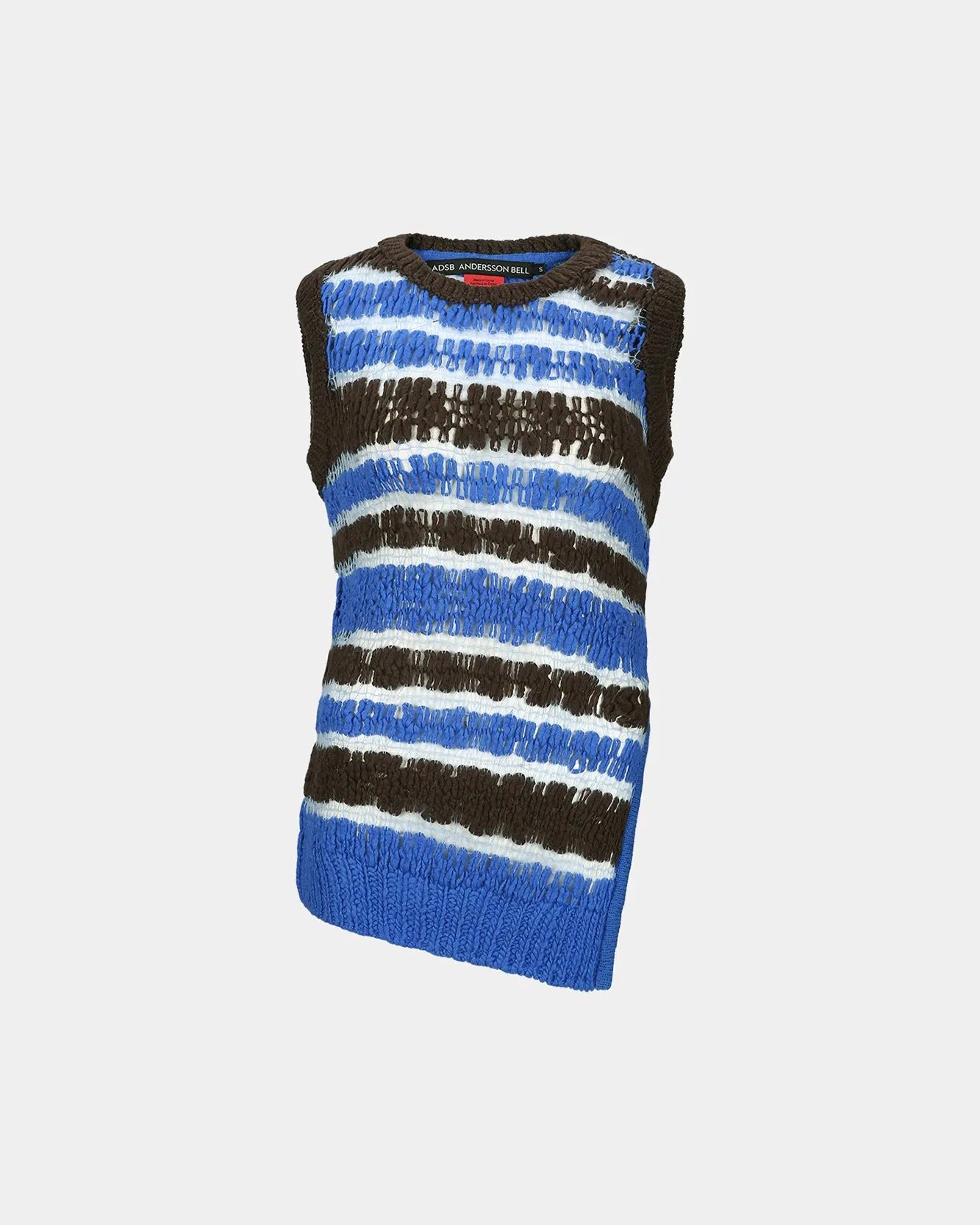 NET STRIPE SLEEVELESS KNIT TOP atb1319w(BLUE) sold by Andersson Bell product image thumbnail 2