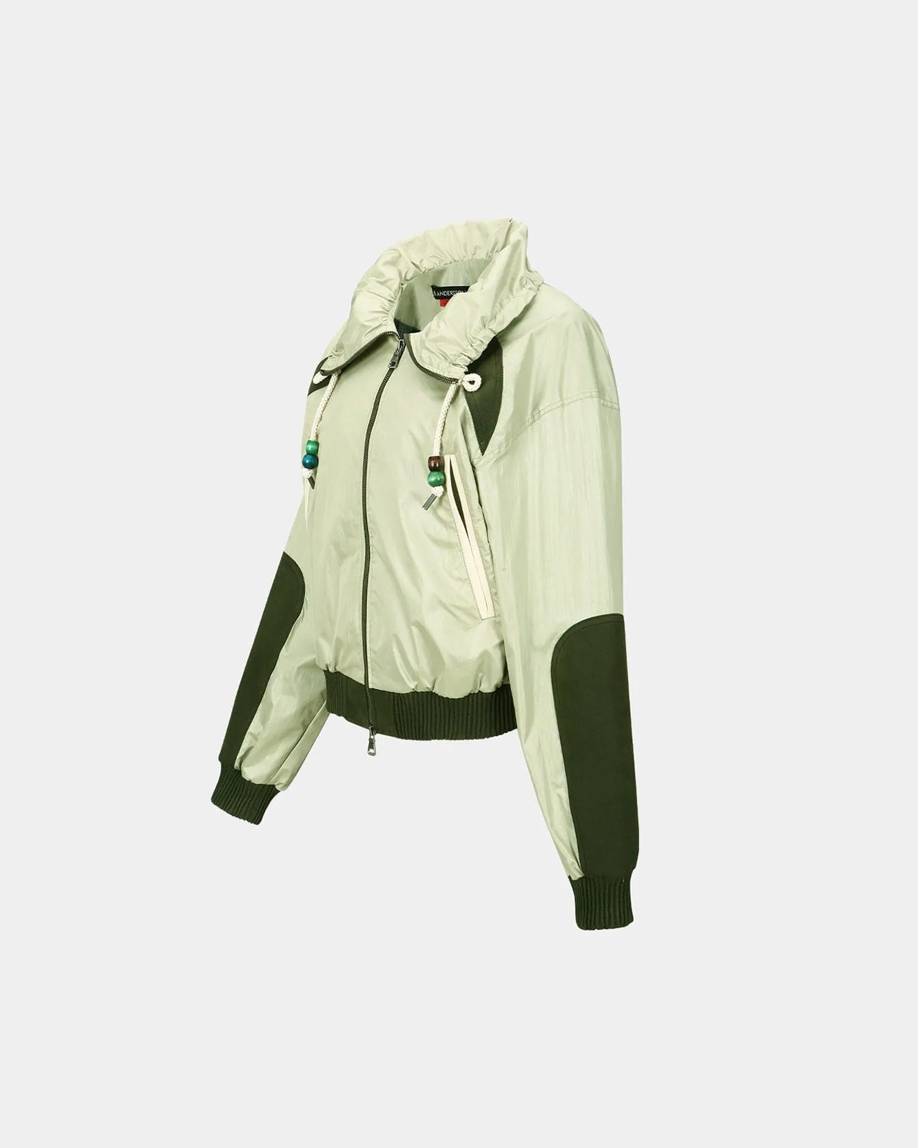 SADIE COLOR BLOCK BOMBER JACKET awa686w(GREEN) sold by Andersson Bell product image thumbnail 3