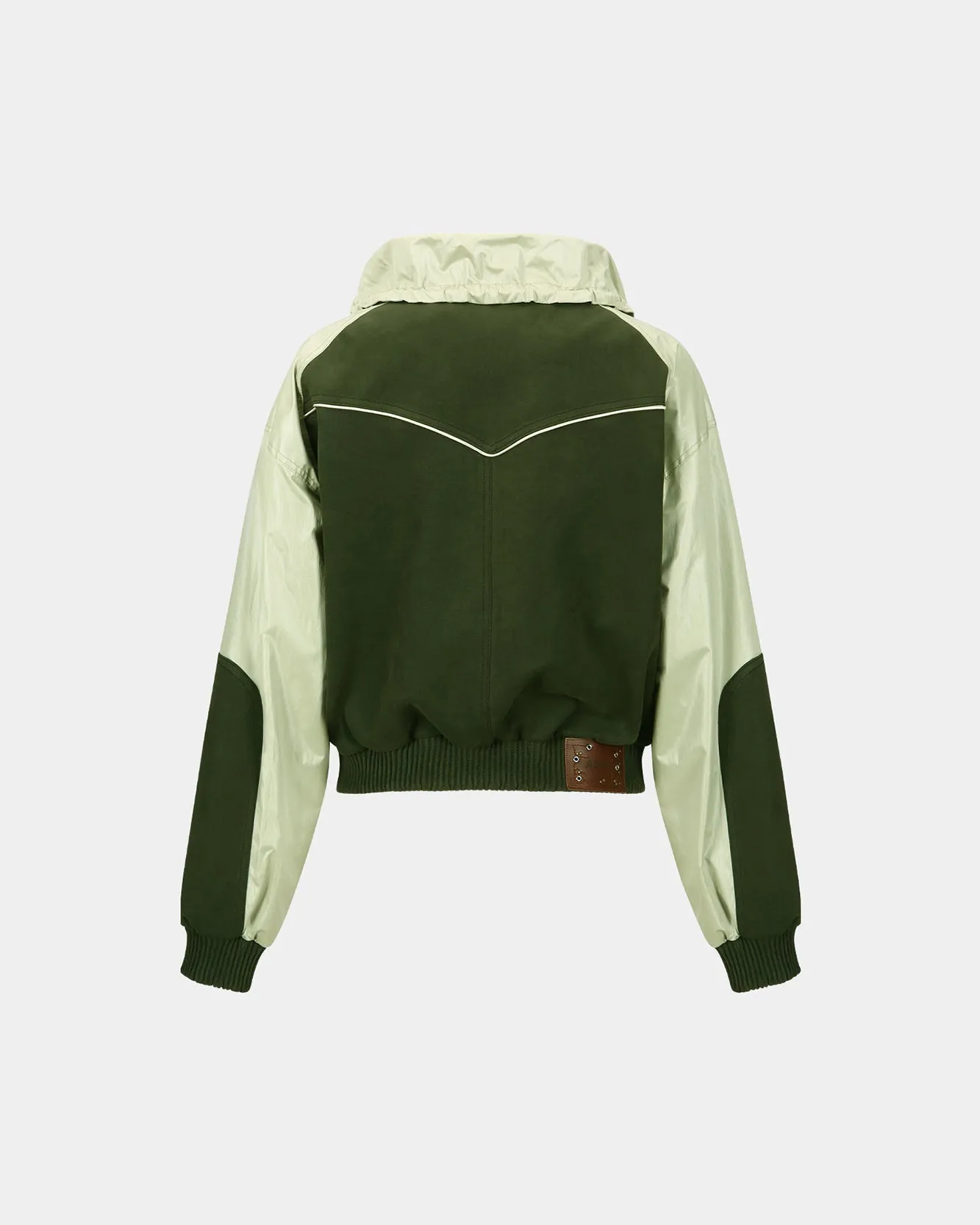 SADIE COLOR BLOCK BOMBER JACKET awa686w(GREEN) sold by Andersson Bell product image thumbnail 4