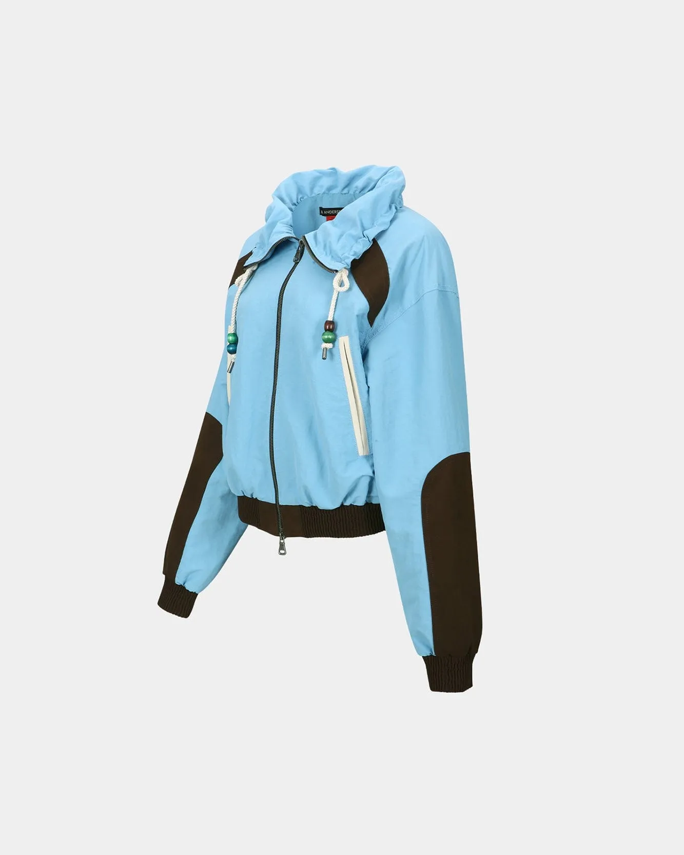 SADIE COLOR BLOCK BOMBER JACKET awa685w(SKY BLUE) sold by Andersson Bell product image thumbnail 3