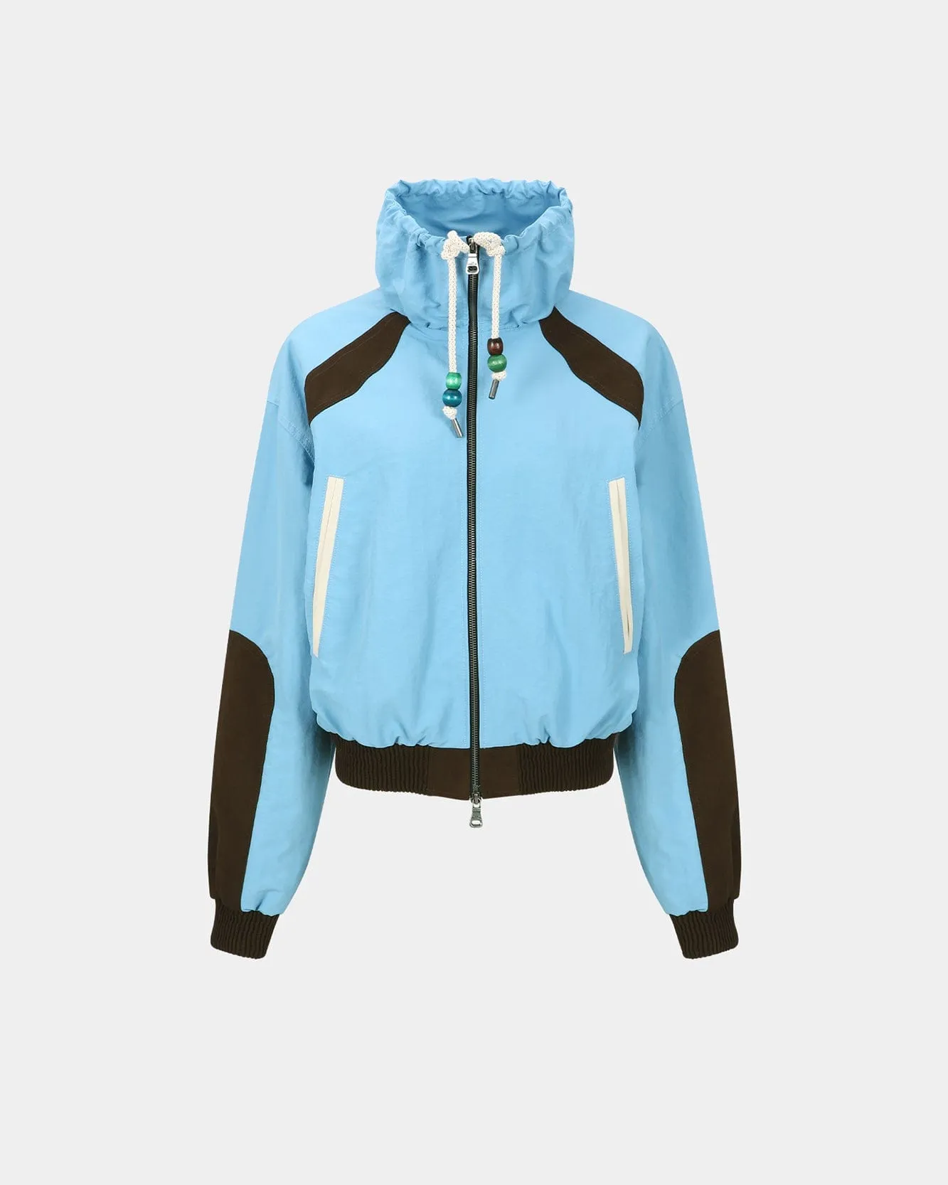 SADIE COLOR BLOCK BOMBER JACKET awa685w(SKY BLUE) sold by Andersson Bell product image thumbnail 5
