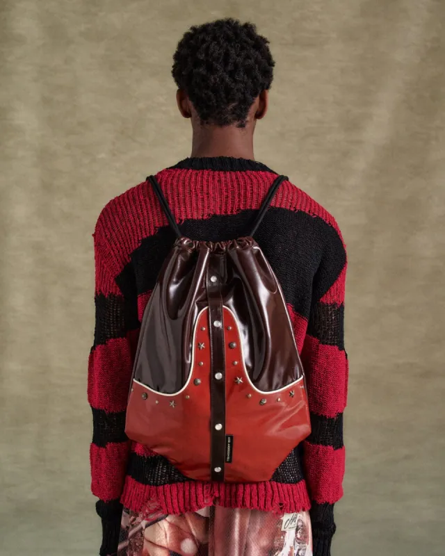 WESTERN DRAWSTRING BAG aaa459u(BROWN) made by Andersson Bell