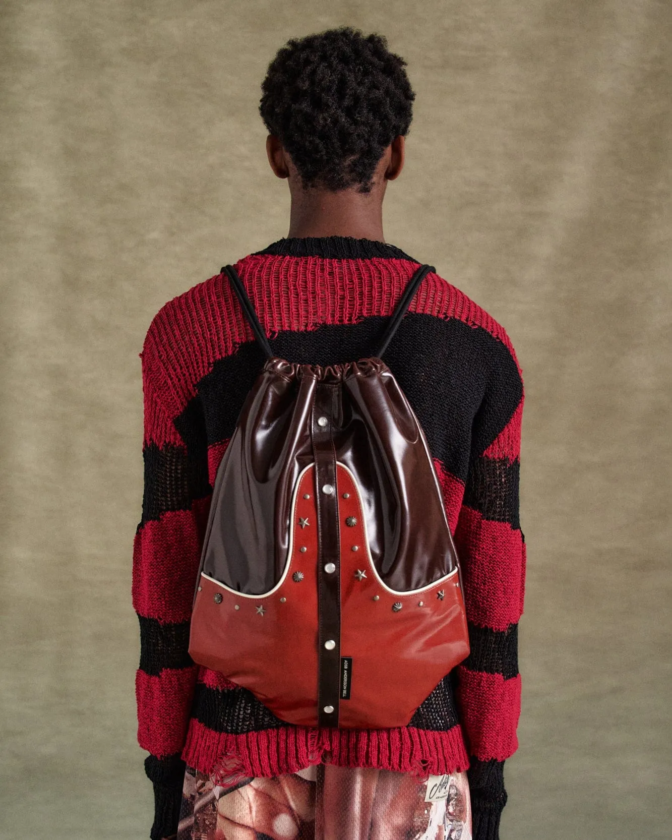 WESTERN DRAWSTRING BAG aaa459u(BROWN) sold by Andersson Bell