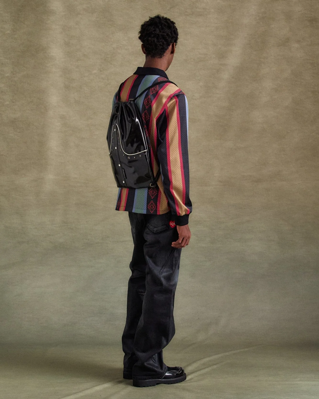 WESTERN DRAWSTRING BAG aaa459u(BLACK) sold by Andersson Bell product image thumbnail 5