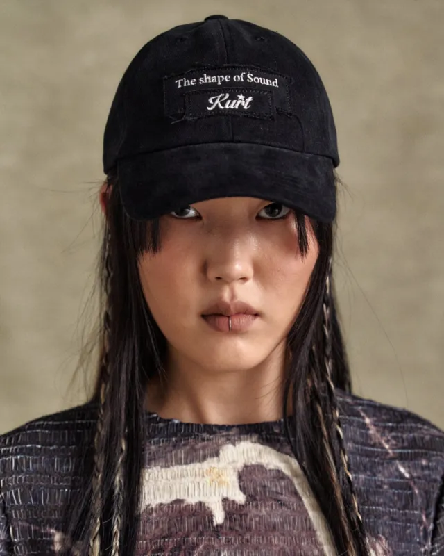 UNISEX DOUBLE PATCH CAP aaa441u(BLACK) sold by Andersson Bell