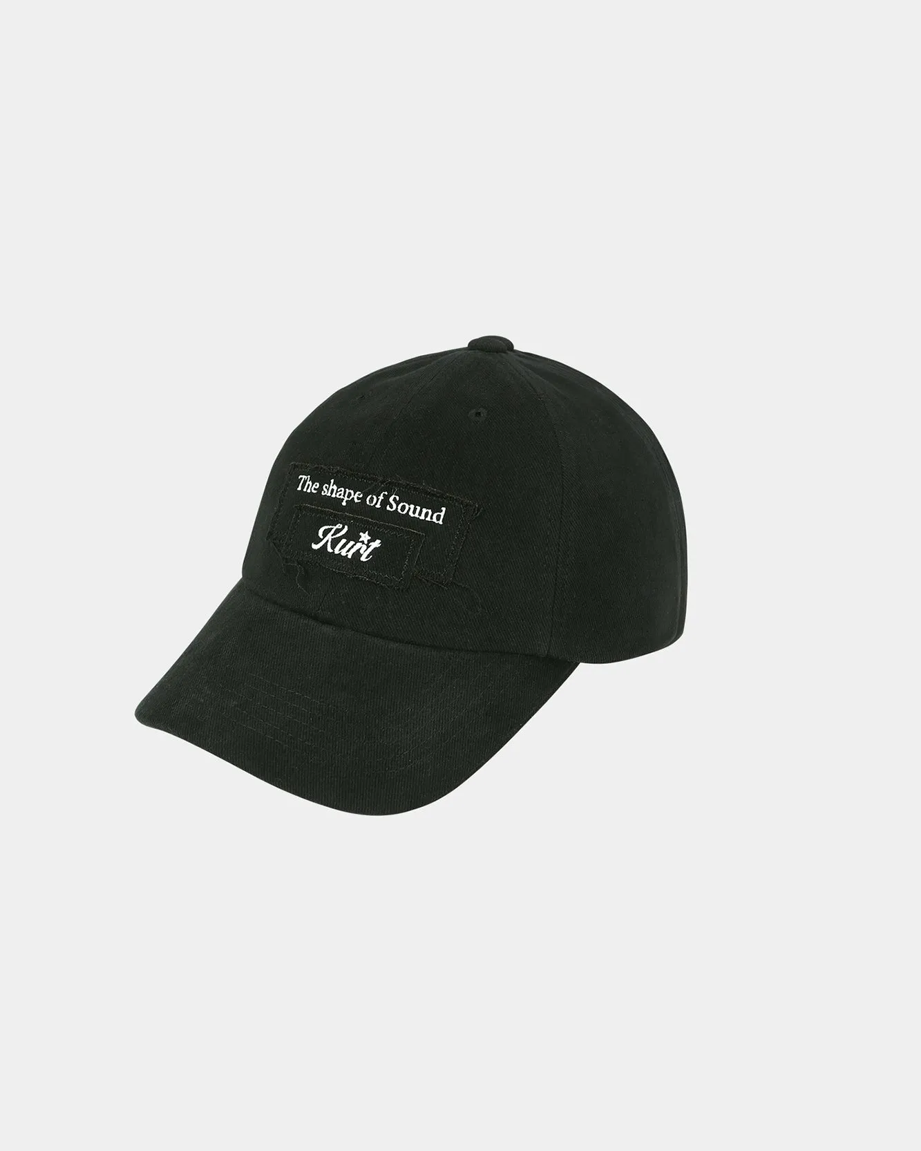 UNISEX DOUBLE PATCH CAP aaa441u(BLACK) sold by Andersson Bell product image thumbnail 3