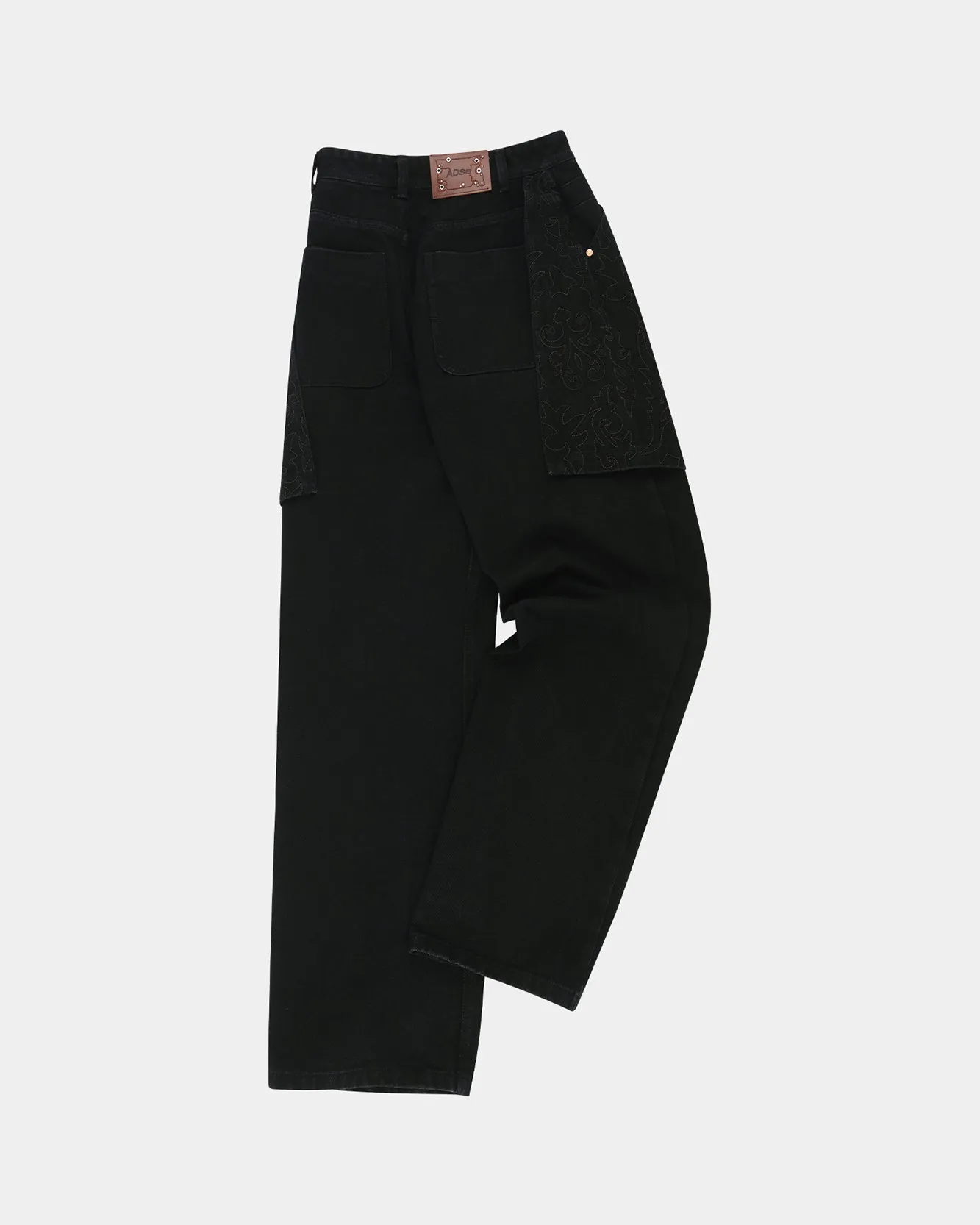 EMBROIDERY WRAP JEANS apa783m(BLACK) sold by Andersson Bell product image thumbnail 3