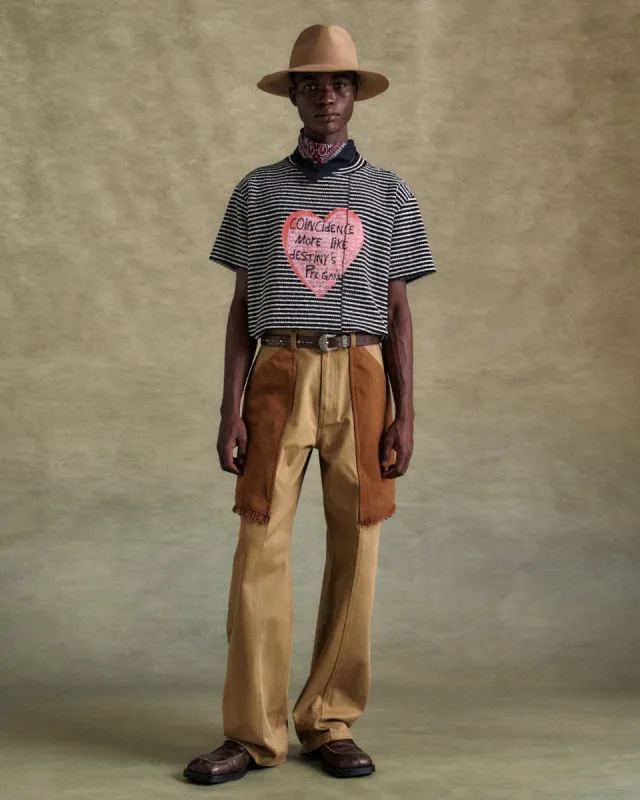 COWBOY WRAP JEANS apa784m(BEIGE) made by Andersson Bell