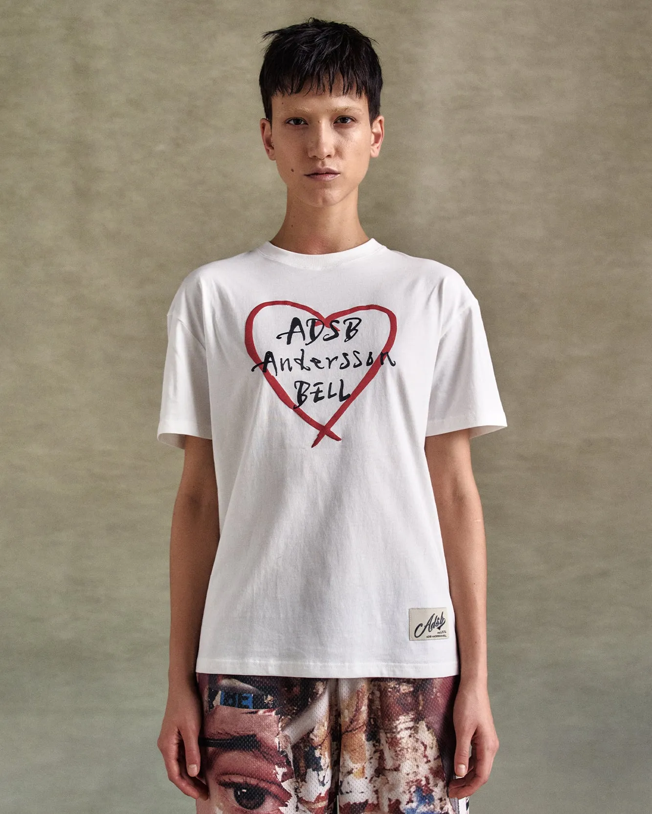 UNISEX HEART KELLY LOGO T-SHIRTS atb1290u(WHITE) sold by Andersson Bell