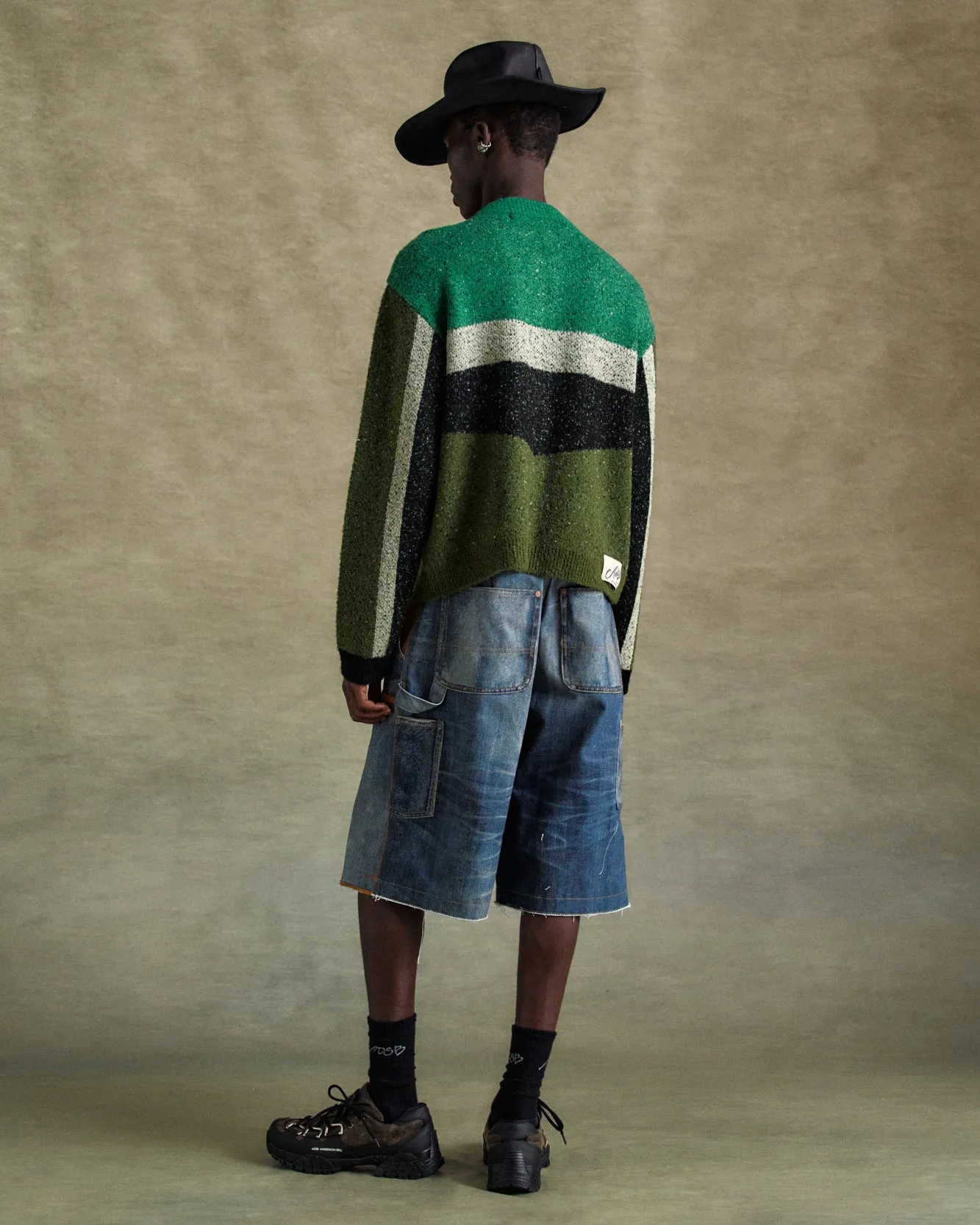 MOTORCYCLE LOGO CARDIGAN atb1249m(GREEN) sold by Andersson Bell product image thumbnail 5