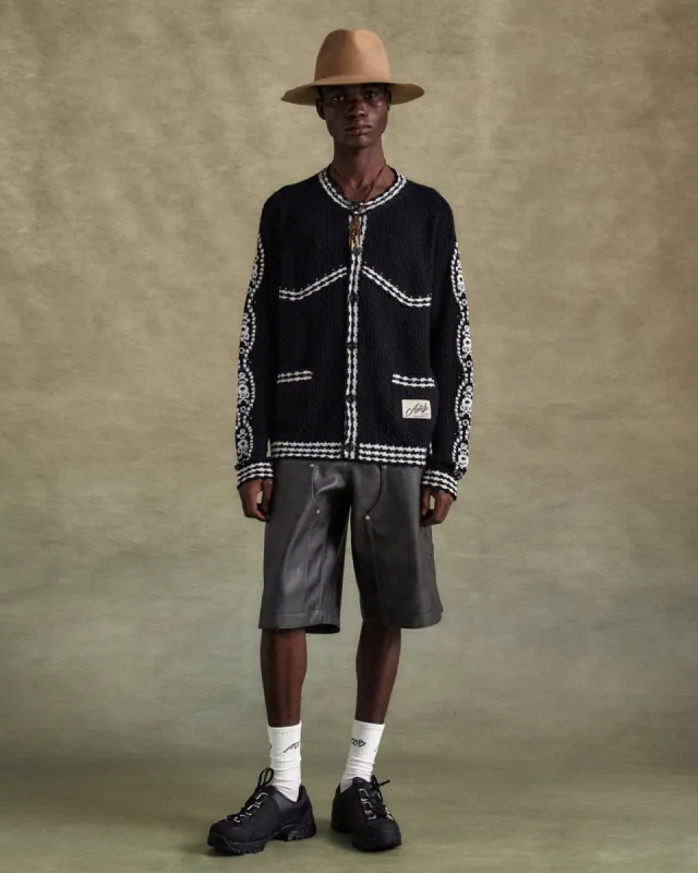 FANTASIA ROUND-NECK CARDIGAN atb1244m(BLACK) sold by Andersson Bell